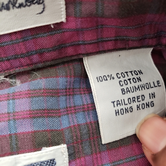 Vintage Plaid Shirt by Diane Von Furstenberg DVF 70s Button Down Size Sm… - Picture 6 of 8